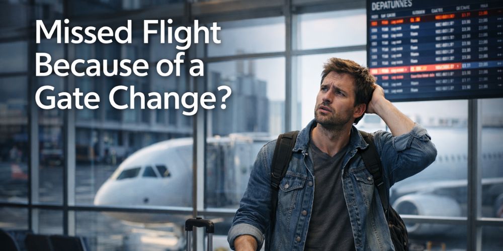 Missed Flight Because of Gate Change